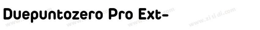 Duepuntozero Pro Ext字体转换